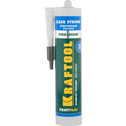 Клей монтажный KRAFTOOL KraftNails Premium KN-601T, суперсильный, прозрачный, 310мл 41342 купить в Уфе