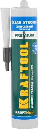 Клей монтажный KRAFTOOL KraftNails Premium KN-601T, суперсильный, прозрачный, 310мл 41342 купить в Уфе