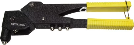 Заклепочник поворотный 0-360°, STAYER MaxFix &quot;MS 360&quot; 3110, для заклёпок из алюминия стали d=2,4 / 3,2 / 4,0 / 4,8 мм, литой корпус 3110 купить в Уфе