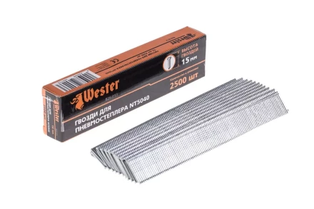 Гвозди для степлера WESTER 826-013 1 х 1.25 х 15 мм 2500 шт. купить в Уфе