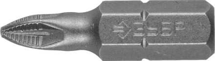ЗУБР 2 шт, PZ1, 25 мм, кованые биты (26003-1-25-2) купить в Уфе