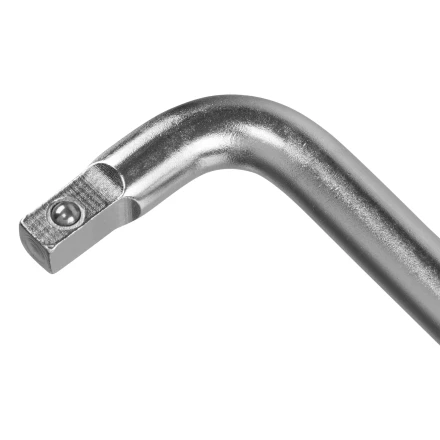Вороток Г-образный, 150*40 мм, квадрат 1/4&quot;, CrV, матовый хром Denzel 14061 купить в Уфе