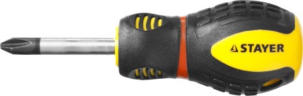 Отвертка STAYER &quot;PROFESSIONAL&quot; &quot;PROTech&quot;, двухкомп рукоятка, намагниченная, Cr-Mo, PH2x38мм 25132-2-38_z02 купить в Уфе