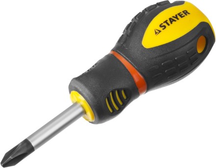 Отвертка STAYER &quot;PROFESSIONAL&quot; &quot;PROTech&quot;, двухкомп рукоятка, намагниченная, Cr-Mo, PH2x38мм 25132-2-38_z02 купить в Уфе