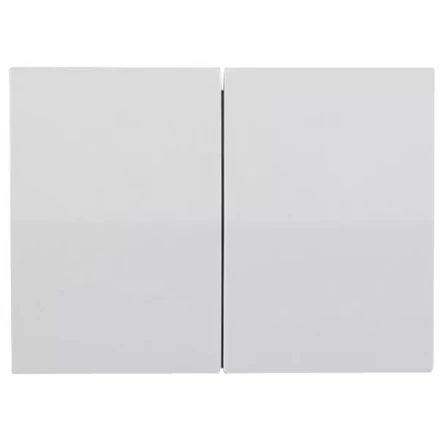 Выключатель СВЕТОЗАР &quot;ЭФФЕКТ&quot; двухклавишный, без вставки и рамки, цвет светло-серый металлик, 10A/~250B SV-54434-SM купить в Уфе