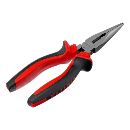 Длинногубцы прямые Matrix, 180 мм, хром-ванадий, двухкомпонентные рукоятки, 17310 купить в Уфе