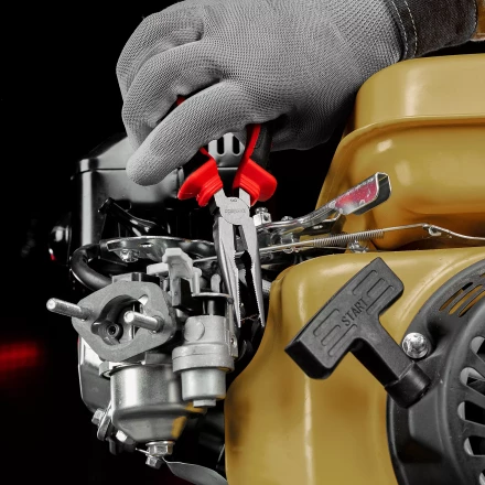 Длинногубцы прямые Matrix, 180 мм, хром-ванадий, двухкомпонентные рукоятки, 17310 купить в Уфе