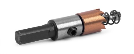 HSS-TiN коронка MESSER  16мм с центр. сверлом и толкающей пружиной для  лист. материала  до 2 мм ц/х купить в Уфе