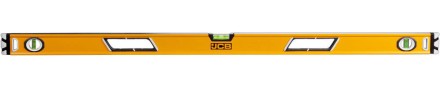 Уровень JCB коробчатый, магнитный, 2 фрезерованные базовые поверхности, 3 ампулы, крашенный, с ручками, 0,5мм/м, 120см JBL005 купить в Уфе