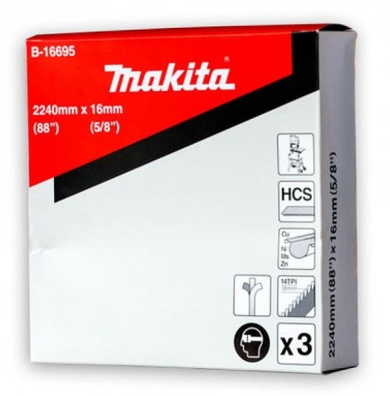 Набор полотен Makita B-16695 для ленточной пилы купить в Уфе