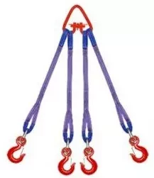 Строп текстильный четырехветвевой 4СТ 10 т  L=5.5 м SF7 120 мм Звено РТ-3 купить в Уфе