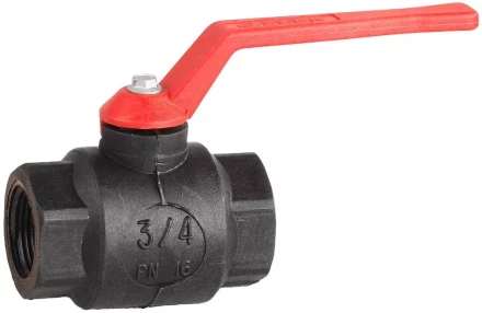 Кран шаровой ЗУБР полнопроходной &quot;мама-мама&quot;, ручка, пластиковый корпус, 3/4&quot; 4-51520-P-3/4 купить в Уфе