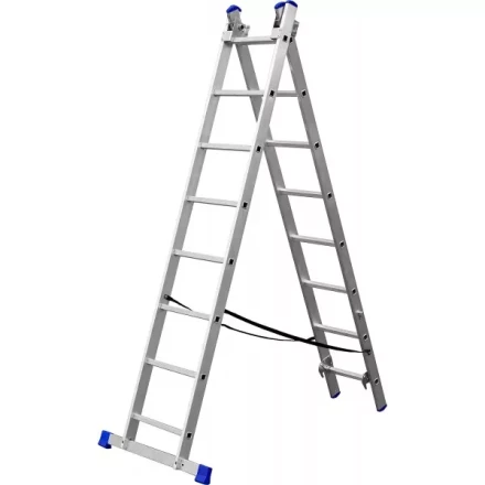 Лестница ЗУБР универсальная, двухсекционная со стабилизатором, 8 ступеней 38821-08 купить в Уфе