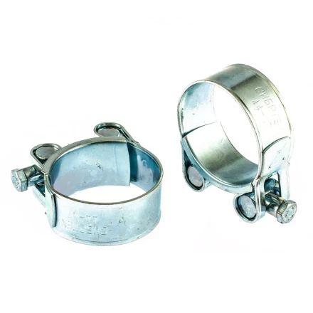 Хомуты металлические силовые 44-47 мм ширина 22 мм шарнирный W1 2 шт Сибртех 47537 купить в Уфе