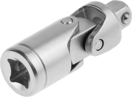 Шарнир карданный ЗУБР &quot;МАСТЕР&quot; (1/4&quot;), Cr-V, хроматированное покрытие 27723-1/4 купить в Уфе