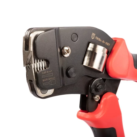 Пресс-клещи КВТ ПКВк-6т для опрессовки втулочных наконечников до 6 мм (102038) купить в Уфе