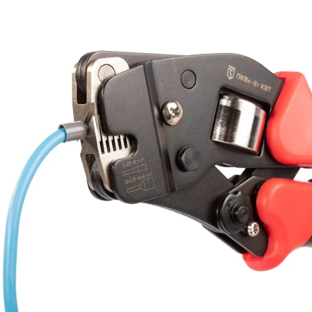 Пресс-клещи КВТ ПКВк-6т для опрессовки втулочных наконечников до 6 мм (102038) купить в Уфе