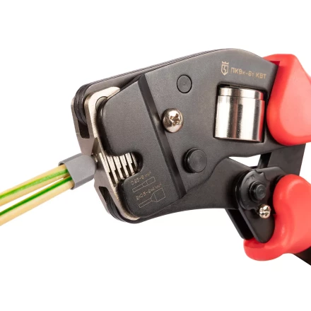 Пресс-клещи КВТ ПКВк-6т для опрессовки втулочных наконечников до 6 мм (102038) купить в Уфе