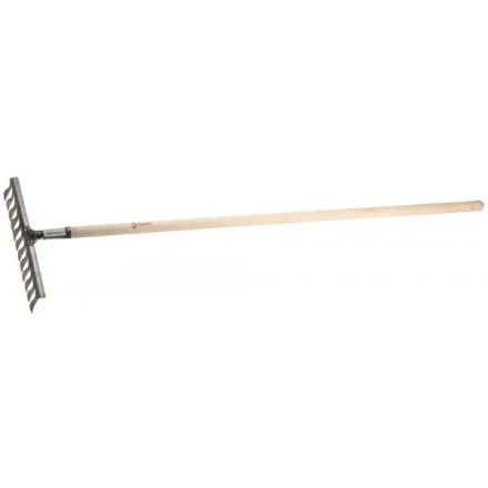 Грабли ЗУБР из нержавеющей стали, 12 витых зубцов, деревянный черенок 4-39481-12 купить в Уфе