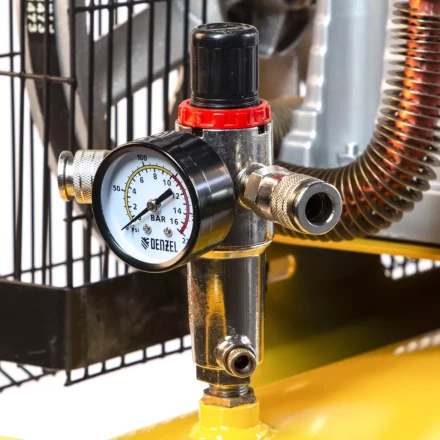 Компрессор воздушный, ременный привод BCI4000-T/200, 4.0 кВт, 200 литров, 690 л/мин Denzel 58124 купить в Уфе