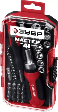 ЗУБР Мастер 41, 41 шт, набор: отвертка с насадками (25042) купить в Уфе