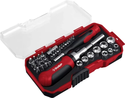 ЗУБР Мастер 41, 41 шт, набор: отвертка с насадками (25042) купить в Уфе