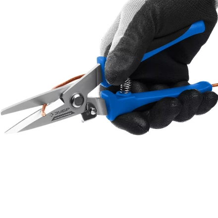 ЗУБР МУЛЬТИРЕЗ, 200 мм, универсальные технические ножницы, Профессионал (23215) купить в Уфе