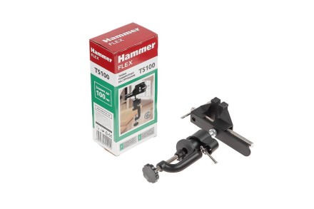 Тиски поворотные HAMMER TS100, шарнирные купить в Уфе