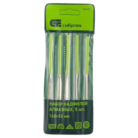 Набор надфилей алмазных 140х50х3 5 штук МТХ 158309 купить в Уфе