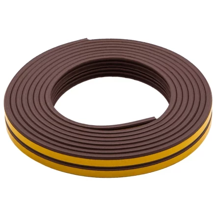 Уплотнитель резиновый, 6 м, профиль &quot;E&quot;, коричневый Сибртех 88914 купить в Уфе