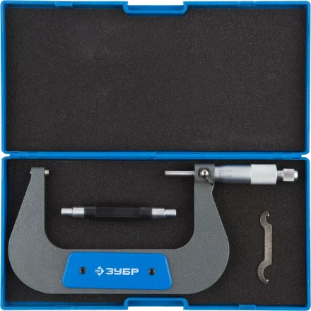 Микрометр ЗУБР &quot;ЭКСПЕРТ&quot; гладкий механический, МК 125, диапозон 100-125мм, шаг измерения 0,01мм 34480-125_z01 купить в Уфе