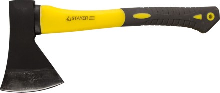 Топор STAYER кованый с двухкомпонентной стеклопластиковой рукояткой, 1,0кг 2062-10 купить в Уфе