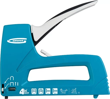 Степлер мебельный универс. (Universell 4) пласт 4-функц тип скобы 53 36 300 500 8-14мм GROSS 41005 купить в Уфе