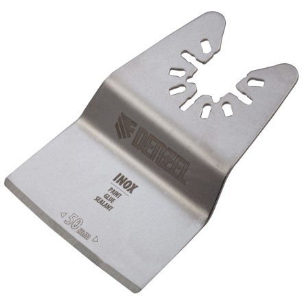 Насадка для МФИ шабер полукруг, Inox, для снятия краски и др., ширина 50 мм, длина общая 74 мм, ступенчатый Denzel 782317 купить в Уфе