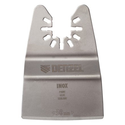 Насадка для МФИ шабер полукруг, Inox, для снятия краски и др., ширина 50 мм, длина общая 74 мм, ступенчатый Denzel 782317 купить в Уфе