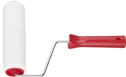 Валик ЗУБР "МАСТЕР" "ВЕЛЮР-АКВА", полиэстер, для водорастворимых акриловых лаков, ворс 4мм, ручка 6мм, d=40/180мм 03537-18 купить в Уфе