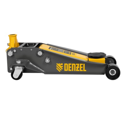 Домкрат гидравлический подкатной Denzel 51260, 3 т, 125-470 мм, быстрый подъем, проф. купить в Уфе