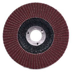 Круг MESSER шлифовальный лепестковый торцевой плоский (электрокорунд) А60(П) 125х22