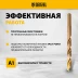 Набор сверл по металлу Denzel 723008, 1-10 мм, Р6М5К8-TiN, Golden Tip, 19 шт купить в Уфе