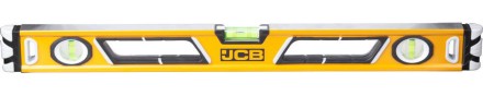 Уровень JCB коробчатый, магнитный, 2 фрезерованные базовые поверхности, 3 ампулы, крашенный, с ручками, 0,5мм/м, 60см JBL003 купить в Уфе