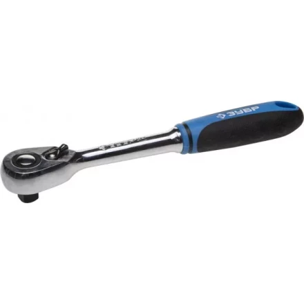 Трещотка для торцовых головок ЗУБР &quot;ПРОФИ&quot;, Сr-V сталь, 48 зубцов, 1/4&quot; 27731-1/4 купить в Уфе