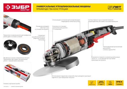 Машина углошлифовальная УШМ-125-950 М3 серия МАСТЕР купить в Уфе
