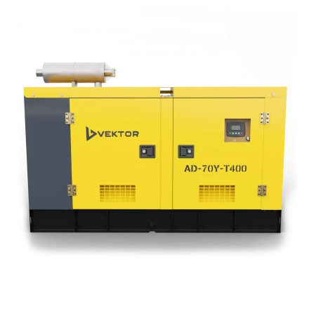 Дизельный генератор Vektor AD-70Y-T400 в шумозащитном кожухе с АВР купить в Уфе