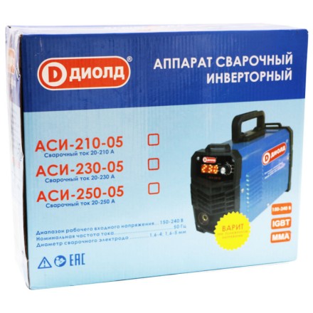 Аппарат сварочный инверторный Диолд АСИ 210-05 купить в Уфе