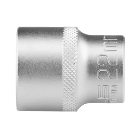 Головка торцевая 22 мм двенадцатигранная CrV под квадрат 1/2 хромированная Stels 13668 купить в Уфе