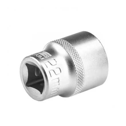 Головка торцевая 22 мм двенадцатигранная CrV под квадрат 1/2 хромированная Stels 13668 купить в Уфе