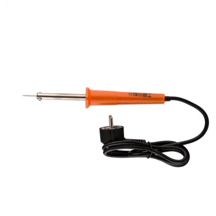 Ремонтный набор электрика 7 предметов: паяльник 30 Вт припой флюс две отвёртки пинцет подставка Sparta 913111 купить в Уфе