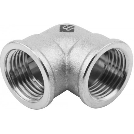 Уголок ЗУБР &quot;ЭКСПЕРТ&quot;, никелированная латунь, г/г, 1/2&quot; 51271-G/G-1/2 купить в Уфе