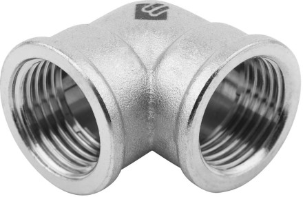 Уголок ЗУБР &quot;ЭКСПЕРТ&quot;, никелированная латунь, г/г, 1/2&quot; 51271-G/G-1/2 купить в Уфе
