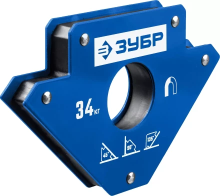 ЗУБР УМ-3, 34 кг, угольник магнитный для сварочных работ, Профессионал (40050-34) купить в Уфе